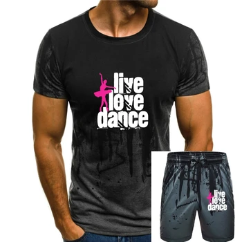 Лето Женская футболка Стрейч Живая Любовь Танец Балерина Одежда Хлопок Футболки с коротким рукавом для девочки