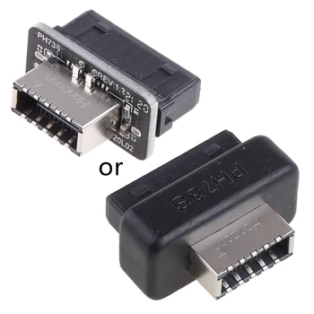 Материнская плата USB3.0 TYPE-E Адаптер USB 3.1 A-Key 20-контактный разъем на передней панели