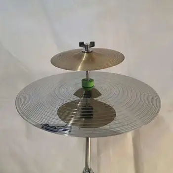  металлический джазовый барабан сцепление тарелки аксессуары Установите тарелку Двухслойная стойка для тарелок Hi Hat Clutch для ударного инструмента