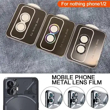 Металлическое защитное стекло объектива камеры для телефона 2 1 Защита объектива камеры ни на чем Телефон (2) (1) Пленка объектива камеры A1P8