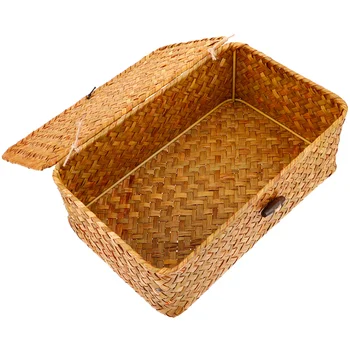 Многоразовая корзина для хранения Бытовой органайзер Коробка Органайзер для шкафа Плетеная корзина