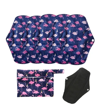 Многоразовые менструальные прокладки Бамбуковые тканевые прокладки для гигиенических прокладок с сильным потоком Женские моющиеся ночные тканевые ежедневные прокладки Менструальные прокладки