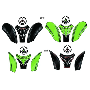  Мотоцикл 3D Накладки на топливный бак Защитные наклейки для Kawasaki ZX10R 2010 - 2015 2011 2012 2013 2014