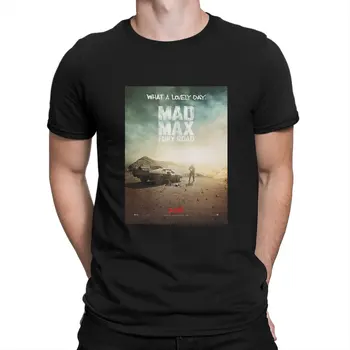 Мужчины Популярные боевики Футболка Mad Max 4 Топы из чистого хлопка Хипстер Футболка с коротким рукавом и круглым вырезом Оригинальная футболка