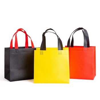  Новая многоразовая нетканая сумка для покупок Однотонная складная продуктовая удобная сумка для хранения