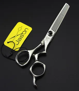 Новинка JP440C 6,0-дюймовые филировочные ножницы, профессиональные ножницы для волос с изогнутой ручкой для салонных парикмахеров, 1 шт.