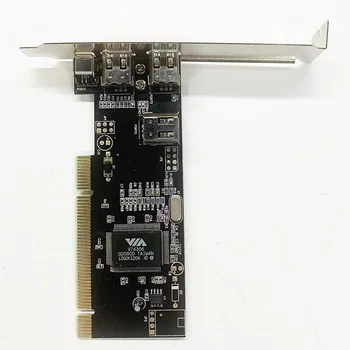 новый 3 порта Firewire IEEE 1394 4 / 6 Pin PCI to 1394 DV Card Controller Video Capture Card Adapter для HDD MP3 PDA
