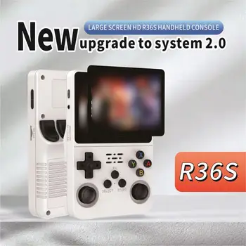 Новый игровой Power Bank R36S Портативная классическая портативная игровая консоль в стиле ретро Емкость 3,2-дюймовый мягкий светлый цветной экран 10000+ игр