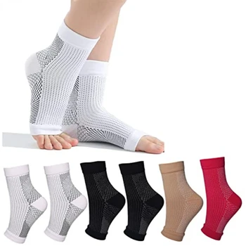 Носки от невропатии для женщин и мужчин,1 пара успокаивающих компрессионных носков от боли при невропатии, ортез голеностопного сустава, облегчение отека подошвенного фасциита