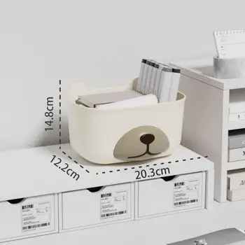  Органайзер Коробка Емкость Мультяшный ящик для хранения с ручкой Прочный несущий контейнер для всякой всячины для организации рабочего стола Ювелирные изделия