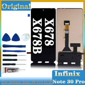 Оригинальный AMOLED для Infinix Note 30 Pro X678 X678B ЖК-дисплей Дигитайзер в сборе Ремонт деталей 6.67