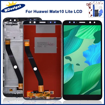 Оригинальный IPS-дисплей для сенсорного ЖК-дисплея HUAWEI Mate 10 lite с рамкой для HUAWEI Mate 10 Lite LCD Nova 2i RNE-L21