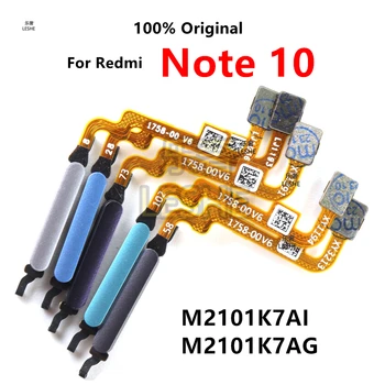 Оригинальный отпечаток пальца для Xiaomi Redmi Note 10 ID Кнопка «Домой» Отпечаток пальца Меню Клавиша возврата Датчик Гибкий кабель