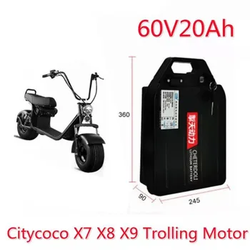 Оригинальный электрический мотоцикл 60 В 20 Ач Водонепроницаемый литиевый аккумулятор 18650 CELL 300-1800 Вт используется для Citycoco Scooter Bicycle X7 X8 X9