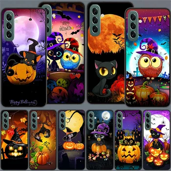 Осенние листья Чехол для телефона Fall Fox Pumpkin Halloween для Samsung Galaxy M52 M51 M32 M31S M30S M21 M12 M11 A70 A50 A40 A30 A20 A10