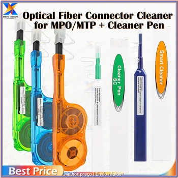 Очиститель оптического волокна MPO MTP Очиститель в один клик Очиститель оптического волокна Ручка Адаптер волоконно-оптического разъема Инструмент для очистки оптоволокна