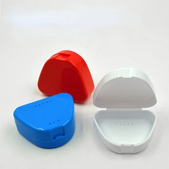 Пластиковый контейнер для хранения зубных брекетов Ящик для хранения вставных зубов Коробка для хранения фиксатора зуба Коробка для органайзера зубных протезов