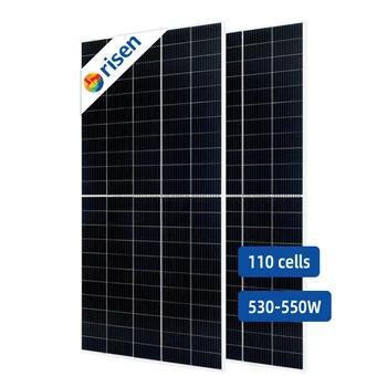 Повышенный двусторонний высокоэффективный фотоэлектрический модуль от 530 Вт до 550 Вт Сотовые солнечные панели для европейского рынка