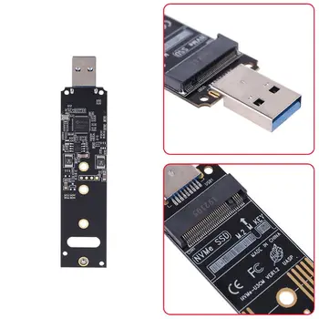 Портативный высокопроизводительный адаптер NVME-USB Твердотельный накопитель M.2 на карту Type-A Мост USB 3.1 Gen 2 Чип на M2 SSD Ключ M для Windows для Windows