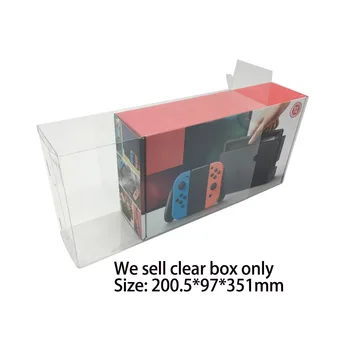  прозрачный дисплей пластиковый чехол из ПЭТ для игровой консоли Nintention Switch NS коробка для хранения Коробка для хранения Коллекционный чехол