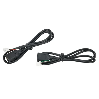 Прочный автомобильный USB-адаптер Автомобильный USBАзапточная замена удлинительного кабеля черного износостойкого разъема Удлинительная часть стерео