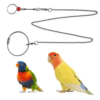  Птичья шлейка Регулируемое маленькое ожерелье для домашних животных с колокольчиком для безопасного удобного тренировочного ремня Аксессуар для поводка для корелл