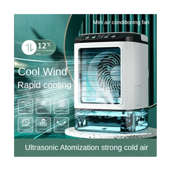 Распылительный холодный вентилятор Домашний мини-USB Настольный холодильник Небольшой вентилятор кондиционера Портативный влажный влажный распылитель воды Холодный вентилятор