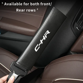 Ремни безопасности Плечевые накладки из углеродного волокна Ремни безопасности Защита плеч Салоны автомобилей Для Toyota Corolla Avalon Supra Camry Hilux