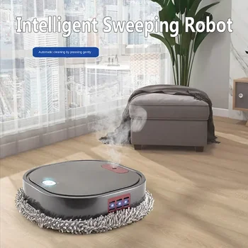 Робот для мытья полов 2024 Новый перезаряжаемый интеллектуальный робот-пылесос для мытья полов Сухой и влажный 3 в 1 Робот-пылесос для подметания и швабры Главная
