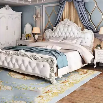 Роскошная двуспальная кровать размера 