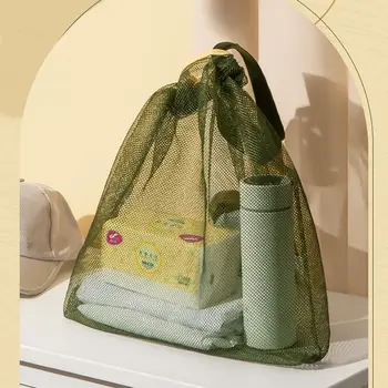сетчатая ткань сумка для хранения фруктов и овощей Прочная сумка для хранения большой емкости Защита от насекомых Зеленая подвесная сумка для хранения