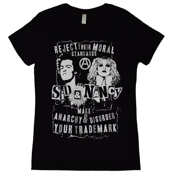 Сид и Нэнси отвергают свои моральные стандарты Женская футболка Sex Pistols