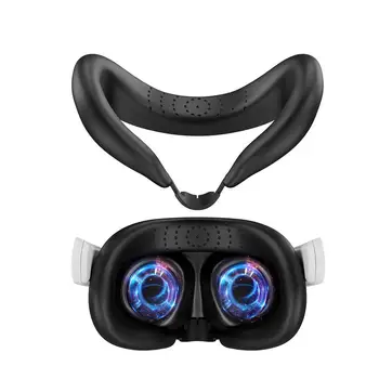 Силиконовая маска для лица VR Светонепроницаемый интерфейс для лица VR Потная маска Замена лицевой подушки для аксессуаров Meta Quest 3
