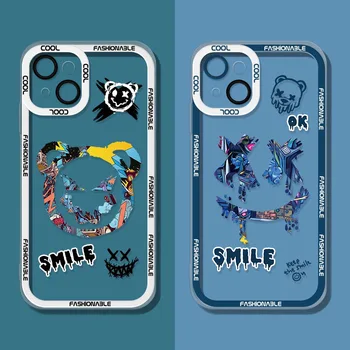 Силиконовый чехол Smile Bear для Xiaomi Mi 13 12 12T 11T Pro 11 Ultra 10 Lite 10T POCO X5 X4 X3 NFC F5 F3 F4 GT M4 Clear Silm Fundas