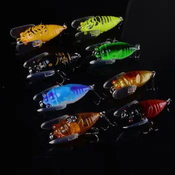 Симуляция Насекомые Рыбалка Приманка 6,2 г 4 см Бионическая цикада Приманка для рыбалки Воблеры Искусственная цикада Рыбалка Приманка Верхние водные снасти