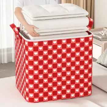  Складная сумка для хранения одеял Новые контейнеры для хранения Oxford Cloth Heart с ручками Сортировочный ящик для хранения дома