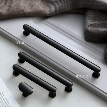 Современные минималистичные дверные ручки Массивные утолщенные, прочные и удлиненные ручки Шкафы Шкафы Ящики Ручки из цинкового сплава