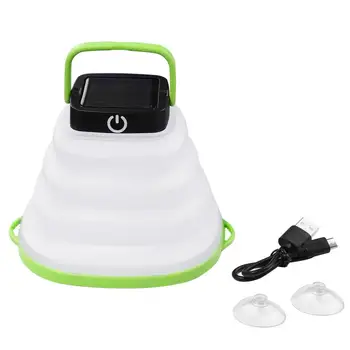 Солнечная портативная палатка для кемпинга Свет Выдвижной водонепроницаемый фонарь Домашний свет Перезаряжаемый USB На открытом воздухе Инструменты для кемпинга