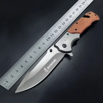 Стальной складной нож для мужчин Кемпинг на открытом воздухе Военные тактические карманные ножи для самообороны для охоты и рыбалки