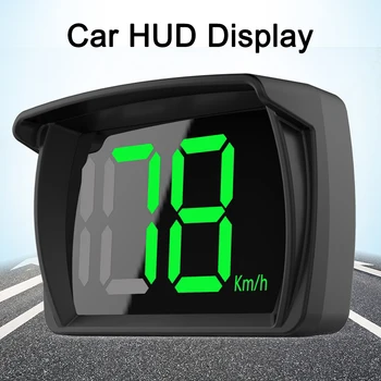 Универсальный автомобильный проекционный дисплей GPS миль в час / ч HUD Цифровой спидометр Проекционный дисплей Большой шрифт Дисплей скорости в реальном времени для всех автомобилей