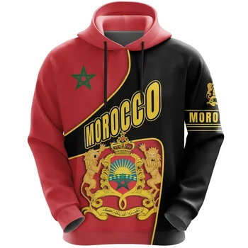Флаг Марокко 3d печать толстовка с длинным рукавом толстовка куртка мужчины унисекс пуловер спортивный костюм с капюшоном мода винтаж верхняя одежда