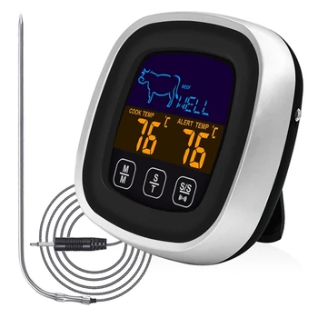  Цифровая печь для барбекю Термометр для приготовления мяса Гриль с таймером Сигнализация температуры для приготовления пищи