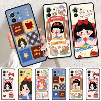 Чехол для Xiaomi Poco X3 NFC Mi 11 Lite 11T 10T Pro 5G 12 X4 X5 Note 10 13 10T 9T F1 Чехол для телефона Бампер Disney Cartoon Princess