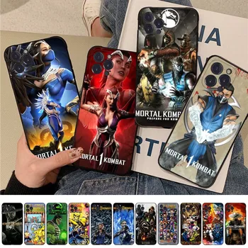 Чехол для телефона Mortal Kombat для iPhone 15 8 7 6 6S Plus X SE 2020 XR XS 14 11 12 13 Mini Pro Max Чехол для мобильного телефона